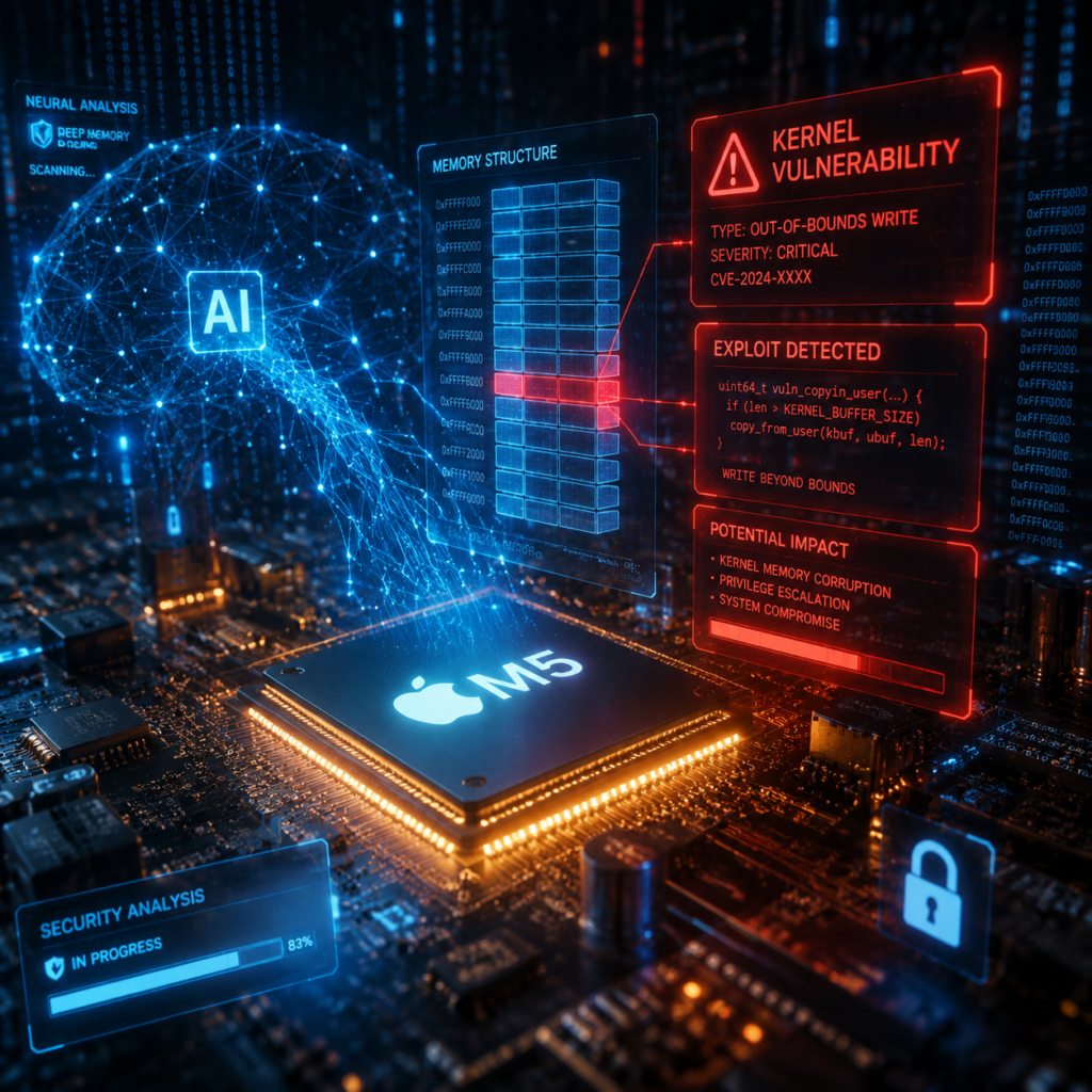 Primo exploit pubblico del kernel macOS su Apple M5: quando l’AI batte l’hardware