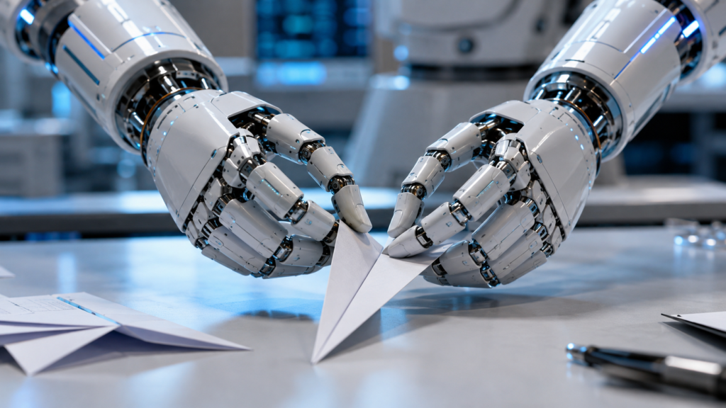 Origami come benchmark per robot: se pieghi la carta, puoi fare tutto