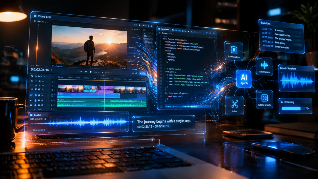 Niente più timeline: coding agent che montano video al posto tuo